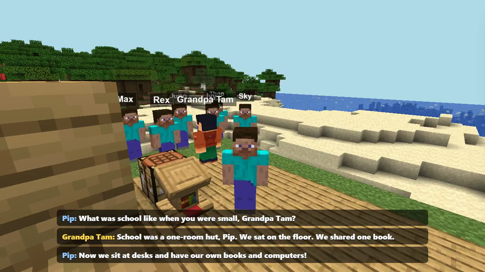 Talking about school long ago